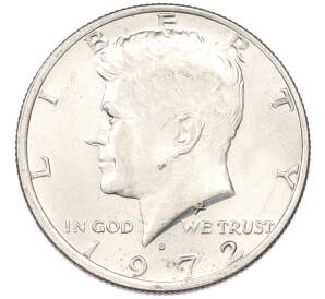 1/2 доллара (50 центов) 1972 года D США — Фото №1