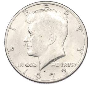 1/2 доллара (50 центов) 1972 года D США — Фото №1