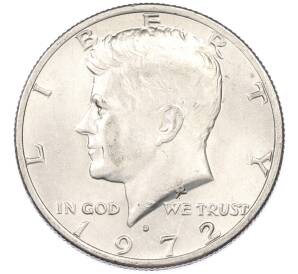 1/2 доллара (50 центов) 1972 года D США — Фото №1