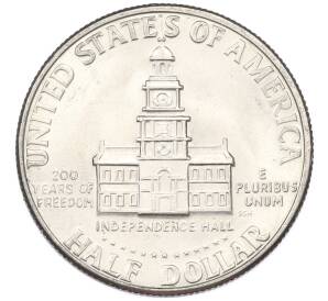 1/2 доллара (50 центов) 1976 года D США «200 лет Независимости» — Фото №2