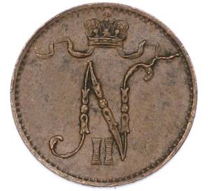 1 пенни 1907 года Русская Финляндия — Фото №2