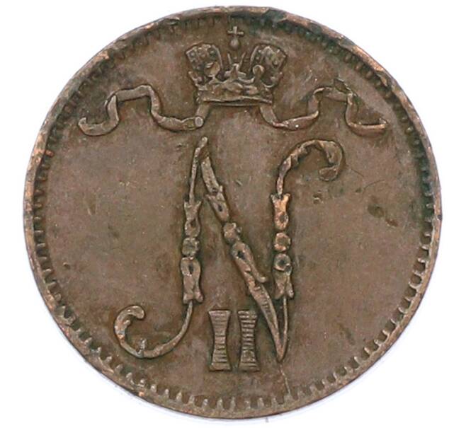 Монета 1 пенни 1901 года Русская Финляндия (Артикул: K10-14914) — Фото №2