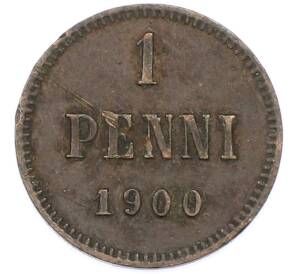 1 пенни 1900 года Русская Финляндия — Фото №1