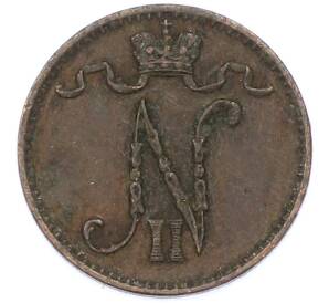 1 пенни 1900 года Русская Финляндия — Фото №2