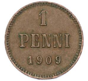 1 пенни 1909 года Русская Финляндия — Фото №1