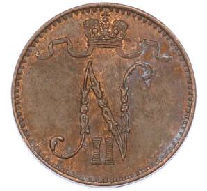 1 пенни 1909 года Русская Финляндия — Фото №2