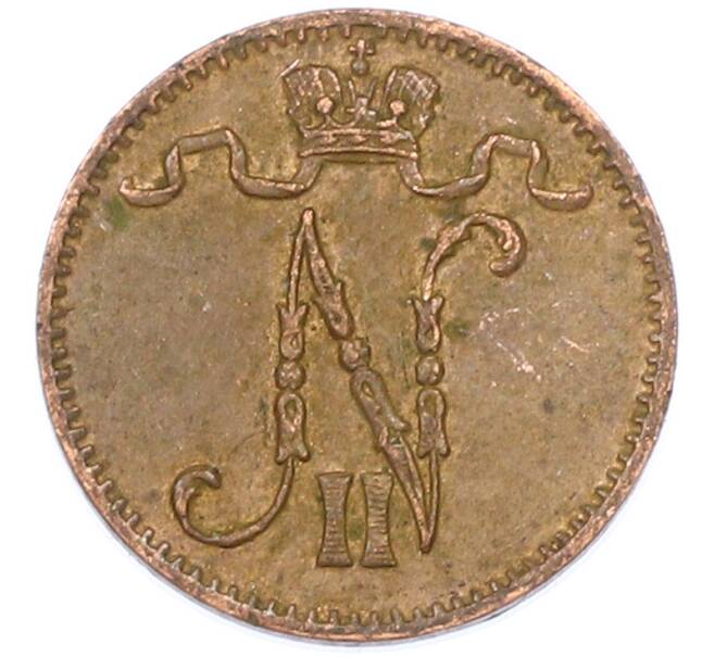 Монета 1 пенни 1913 года Русская Финляндия (Артикул: K10-14921) — Фото №2