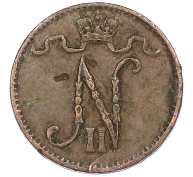 Монета 1 пенни 1913 года Русская Финляндия (Артикул: K10-14927) — Фото №2