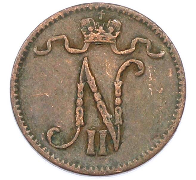 Монета 1 пенни 1915 года Русская Финляндия (Артикул: K10-14929) — Фото №2