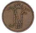 Монета 1 пенни 1905 года Русская Финляндия (Артикул: K10-14931) — Фото №2