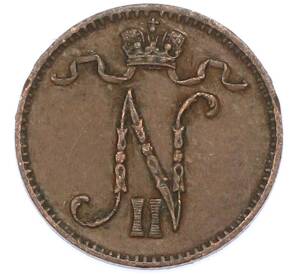 1 пенни 1905 года Русская Финляндия — Фото №2