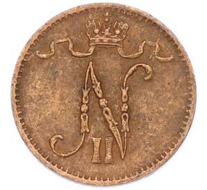 1 пенни 1909 года Русская Финляндия — Фото №2