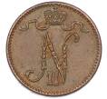 Монета 1 пенни 1914 года Русская Финляндия (Артикул: K10-14938) — Фото №2