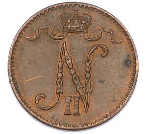 1 пенни 1907 года Русская Финляндия — Фото №2