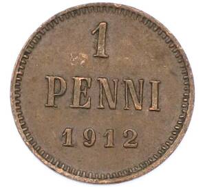 1 пенни 1912 года Русская Финляндия — Фото №1