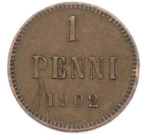 1 пенни 1902 года Русская Финляндия — Фото №1