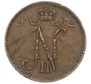 1 пенни 1902 года Русская Финляндия — Фото №2