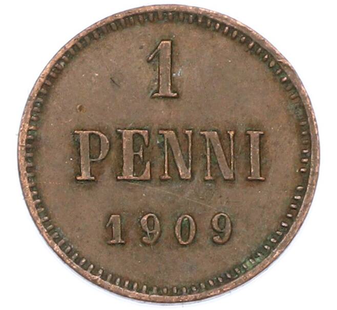 Монета 1 пенни 1909 года Русская Финляндия (Артикул: K10-14943) — Фото №1