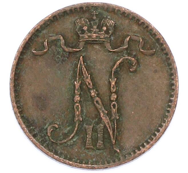 Монета 1 пенни 1909 года Русская Финляндия (Артикул: K10-14943) — Фото №2