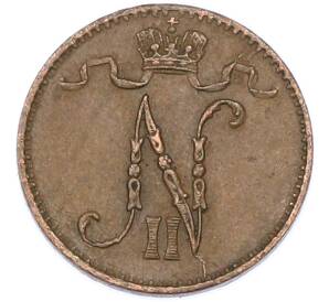 1 пенни 1907 года Русская Финляндия — Фото №2