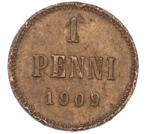 1 пенни 1909 года Русская Финляндия — Фото №1