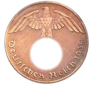 1 рейхспфенниг 1938 года E Германия — Фото №1