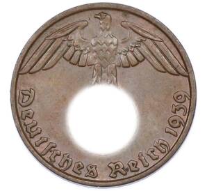 1 рейхспфенниг 1939 года B Германия — Фото №1