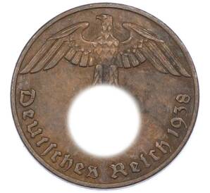 1 рейхспфенниг 1938 года J Германия — Фото №1