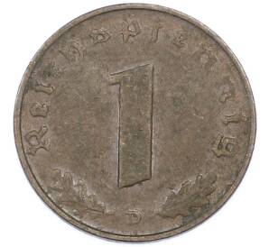 1 рейхспфенниг 1937 года D Германия — Фото №2