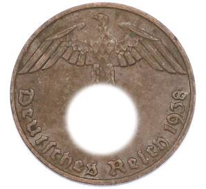 1 рейхспфенниг 1938 года E Германия — Фото №1