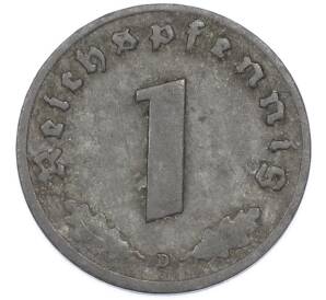 1 рейхспфенниг 1941 года D Германия — Фото №2