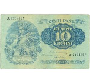 10 крон 1937 года Эстония — Фото №1