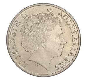 20 центов 2014 года Австралия — Фото №2