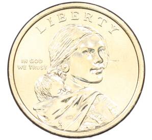 1 доллар 2026 года (D) США «Коренные Американцы (Сакагавея) — Полли Купер» — Фото №2