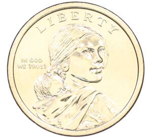 1 доллар 2026 года (D) США «Коренные Американцы (Сакагавея) — Полли Купер» — Фото №2