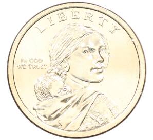 1 доллар 2026 года (P) США «Коренные Американцы (Сакагавея) — Полли Купер» — Фото №2