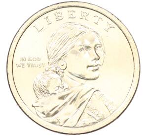 1 доллар 2026 года (P) США «Коренные Американцы (Сакагавея) — Полли Купер» — Фото №2