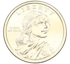 1 доллар 2026 года (P) США «Коренные Американцы (Сакагавея) — Полли Купер» — Фото №2