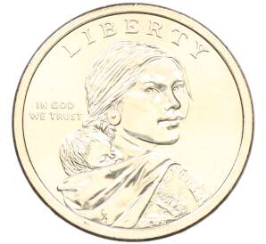 1 доллар 2026 года (P) США «Коренные Американцы (Сакагавея) — Полли Купер» — Фото №2