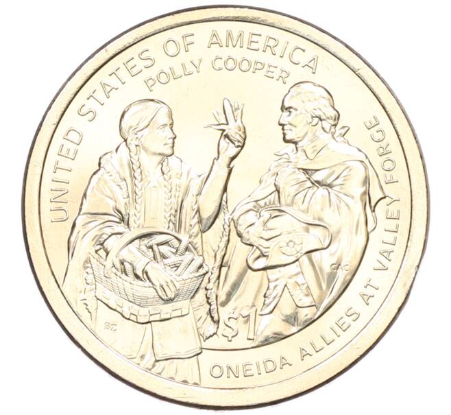 Монета 1 доллар 2026 года (P) США «Коренные Американцы (Сакагавея) — Полли Купер» (Артикул: M2-92681) — Фото №1