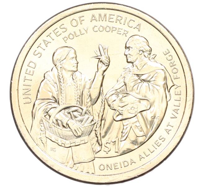 Монета 1 доллар 2026 года (P) США «Коренные Американцы (Сакагавея) — Полли Купер» (Артикул: M2-92682) — Фото №1