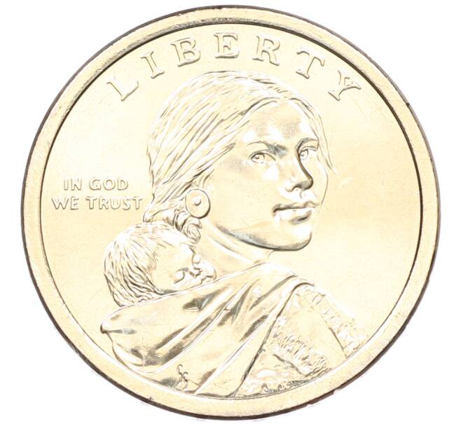 Монета 1 доллар 2026 года (P) США «Коренные Американцы (Сакагавея) — Полли Купер» (Артикул: M2-92682) — Фото №2