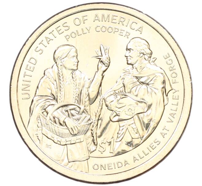 Монета 1 доллар 2026 года (P) США «Коренные Американцы (Сакагавея) — Полли Купер» (Артикул: M2-92683) — Фото №1