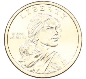 1 доллар 2026 года (P) США «Коренные Американцы (Сакагавея) — Полли Купер» — Фото №2