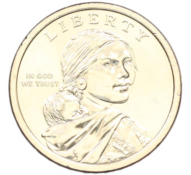 Монета 1 доллар 2026 года (P) США «Коренные Американцы (Сакагавея) — Полли Купер» (Артикул: M2-92684) — Фото №2