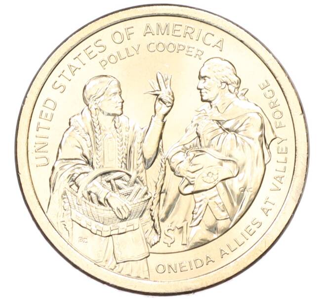 Монета 1 доллар 2026 года (P) США «Коренные Американцы (Сакагавея) — Полли Купер» (Артикул: M2-92685) — Фото №1