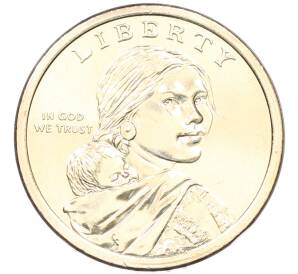 1 доллар 2026 года (P) США «Коренные Американцы (Сакагавея) — Полли Купер» — Фото №2