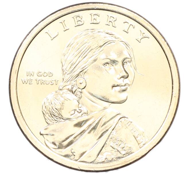 Монета 1 доллар 2026 года (P) США «Коренные Американцы (Сакагавея) — Полли Купер» (Артикул: M2-92686) — Фото №2