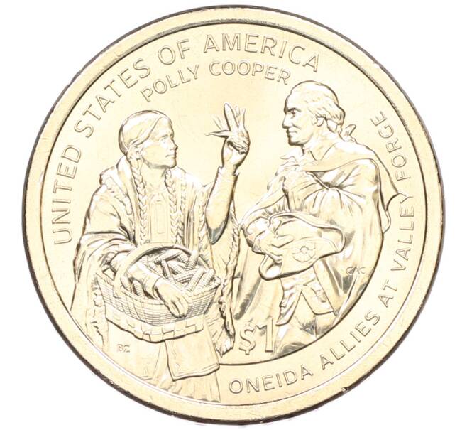 Монета 1 доллар 2026 года (P) США «Коренные Американцы (Сакагавея) — Полли Купер» (Артикул: M2-92687) — Фото №1