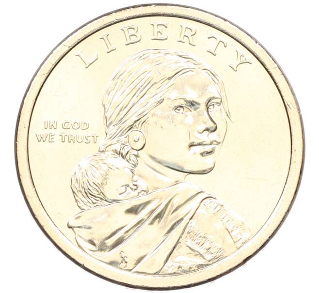 Монета 1 доллар 2026 года (P) США «Коренные Американцы (Сакагавея) — Полли Купер» (Артикул: M2-92687) — Фото №2